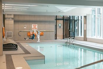 Community swimming pool at loop